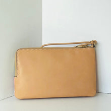 Load image into Gallery viewer, Coach Double Zip Phone Wallet CEY48 Pink Floral Canvas Leather Wristlet