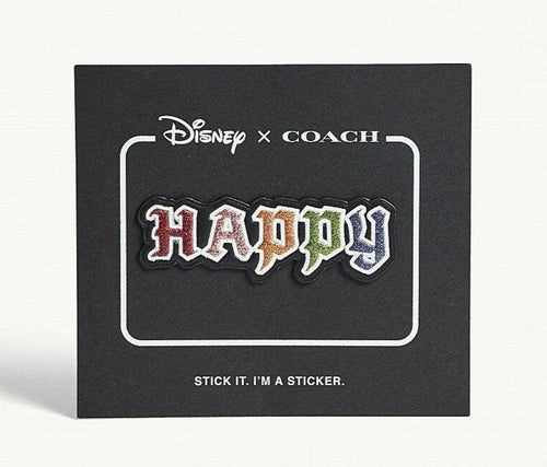 Disney X Coach Dark Disney Sleeping Beauty SnowWhite Happy Sleepy Leather Sticker - Luxe Fashion Finds