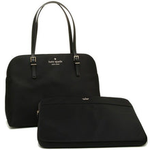 Load image into Gallery viewer, Kate Spade Watson Lane Marybeth Nylon/Leather Hand Bag Computer Case - Black - Luxe Fashion Finds