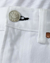Load image into Gallery viewer, Rag &amp; Bone  Moss Raw Hem White Cotton Twill Denim Mini Skirt - 24 - Luxe Fashion Finds