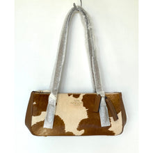 Load image into Gallery viewer, Coach Asher Shoulder Bag CDW46 Haircalf Cow Print Brown Leather Gold Tone