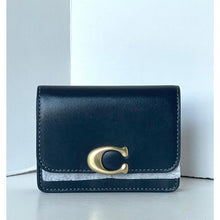Load image into Gallery viewer, Coach Bandit Card Case CH825 Black Calf Leather Wallet Women's