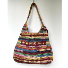 Load image into Gallery viewer, Coach Brooklyn Shoulder Bag 34 CDZ40 Multicolor Woven Leather Hobo