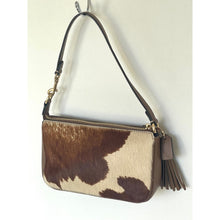 Load image into Gallery viewer, Coach Nolita 19 CDW34 Cow Print Haircalf Leather Shoulder Bag Wristlet B