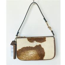 Load image into Gallery viewer, Coach Nolita 19 Wristlet CDW34 Cow Print Haircalf Leather Shoulder Bag A