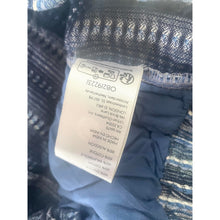 Load image into Gallery viewer, Free People Day's End Pants L Striped Wide Leg Blue Cotton Pull On Elastic
