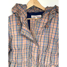 Load image into Gallery viewer, Free People Party Of One Plaid Hooded Puffer Jacket