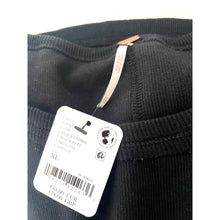 Load image into Gallery viewer, Free People Lost Love Black Ribbed Cotton Embroidered Long Sleeve Top XL