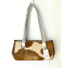 Load image into Gallery viewer, Coach Asher Shoulder Bag CDW46 Haircalf Cow Print Brown Leather Gold Tone