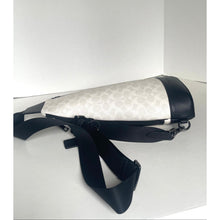Load image into Gallery viewer, Coach Dominic Sling Pack CY801 Chalk Black Signature Canvas Leather Crossbody