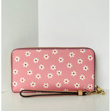 Load image into Gallery viewer, Coach Long Zip Around Wallet CFD93 Pink Floral Print Canvas Leather