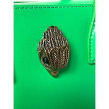 Load image into Gallery viewer, Kurt Geiger Mini Bond Top Handle Neon Green Leather Crossbody Bag