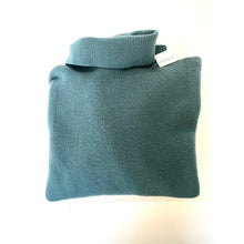 Load image into Gallery viewer, Free People Sigma Wool Turtleneck Sweater Cypress Blue Women's Large