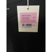 Load image into Gallery viewer, Majestic Filatures Womens L Black Organic Cotton Cashmere Long Sleeve T Shirt