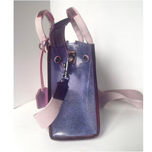 Load image into Gallery viewer, Kurt Geiger Southbank Small Tote Crossbody Lilac Glitter Vinyl Eagle