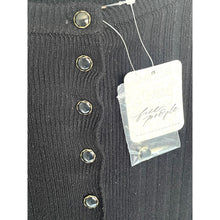 Load image into Gallery viewer, Free People East Side Black Ribbed Bell Sleeve Cardigan Sweater Small