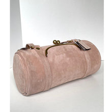 Load image into Gallery viewer, Coach Kisslock Barrel Bag CDZ16 Suede Leather Shoulder Bag Nuage Ortiginals B
