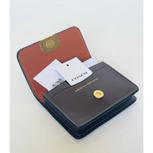 Load image into Gallery viewer, Coach Bandit Card Case CH825 Maple Brown Calf Leather Brass Mini Wallet