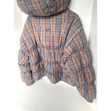 Load image into Gallery viewer, Free People Party Of One Plaid Hooded Puffer Jacket