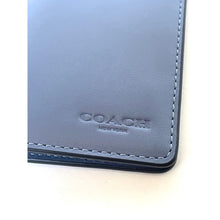 Load image into Gallery viewer, Coach CJ728 Mens Light Denim Leather Bifold ID Wallet