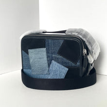 Load image into Gallery viewer, Coach Charter Crossbody 24 CAJ95 Blue Denim Patchwork Leather Shoulder