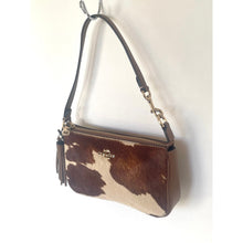Load image into Gallery viewer, Coach Nolita 19 CDW34 Cow Print Haircalf Leather Shoulder Bag Wristlet B