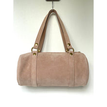Load image into Gallery viewer, Coach Kisslock Barrel Bag CDZ16 Suede Leather Shoulder Bag Nuage Ortiginals B