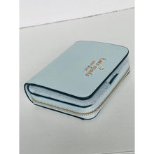 Load image into Gallery viewer, Kate Spade Staci Small Blue Saffiano Leather Wallet