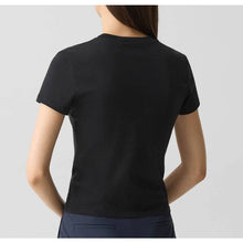 Load image into Gallery viewer, Theory Tiny Tee 2 Black Ribbed Pima Cotton Short Sleeve T-Shirt – Women's Large
