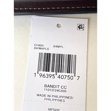 Load image into Gallery viewer, Coach Bandit Card Case Maple Brown CH825 Calf Leather Brass Mini Wallet**
