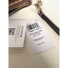 Load image into Gallery viewer, Coach Ashton Wristlet CDY07 Haircalf Cow Print Leather Clutch Brown C