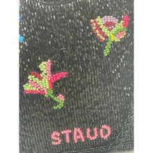 Load image into Gallery viewer, STAUD Zoe First Bloom Night Beaded Crossbody Bag