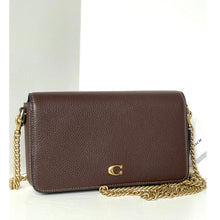 Load image into Gallery viewer, Coach Mila Crossbody Bag CAO01 Maple Leather Signature Canvas with Zip Pouch