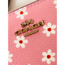 Load image into Gallery viewer, Coach Long Zip Around Wallet CFD93 Pink Floral Print Canvas Leather