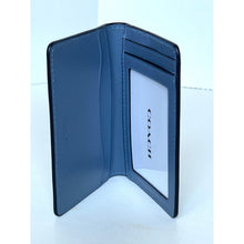 Load image into Gallery viewer, Coach CJ728 Mens Light Denim Leather Bifold ID Wallet