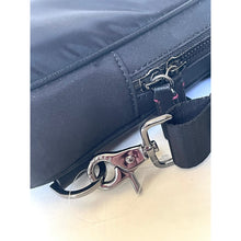 Load image into Gallery viewer, Ted Baker Wickham Men's Black Nylon-Blend Faux Leather Sling Crossbody Bag