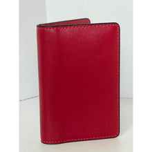 Load image into Gallery viewer, Coach Bifold ID Wallet CJ728 Mens Poppy Red Leather Slim Card Case