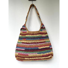 Load image into Gallery viewer, Coach Brooklyn Shoulder Bag 34 CDZ40 Multicolor Woven Leather Hobo