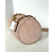 Load image into Gallery viewer, Coach Kisslock Barrel Bag CDZ16 Suede Leather Shoulder Bag Nuage Ortiginals B
