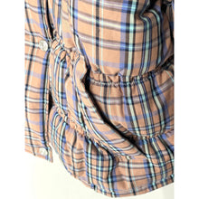 Load image into Gallery viewer, Free People Party Of One Plaid Hooded Puffer Jacket L