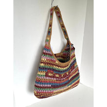 Load image into Gallery viewer, Coach Brooklyn Shoulder Bag 34 CDZ40 Multicolor Woven Leather Hobo