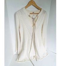 Load image into Gallery viewer, Free People Bali Old Flame Ivory Sweater Dress