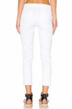 Load image into Gallery viewer, AG Jeans Womens 27 White High Rise Distressed Cotton Tristan Crop Slim Pant