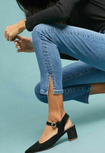 Load image into Gallery viewer, AG Jeans Womens 25 Blue Skinny Cropped High-Rise Stevie Ankle Slit Pant