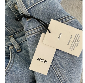 AGOLDE 70s Flared Denim Jumpsuit Blue Sleeveless V-Neck Overalls Womens 10
