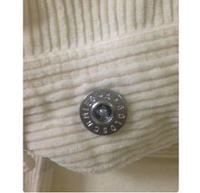 Load image into Gallery viewer, Anthropologie Corduroy Trucker Jacket Womens Large Off White Cropped 90s AG