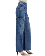Load image into Gallery viewer, Agolde Minka Cargo High Rise Wide Leg Jeans Womens 29 Blue Denim Path