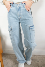 Load image into Gallery viewer, Agolde Minka Cargo High Rise Wide Leg Jeans Womens 29 Blue Denim Realm