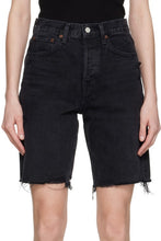 Load image into Gallery viewer, Agolde Shorts Denim Womens 26 Black Ira Mid Rise 90s Loose Short Raw Hem