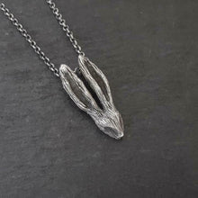 Load image into Gallery viewer, Andree Chenier Necklace Rabbit Sterling Silver 18in Chain Handcrafted Oxidized